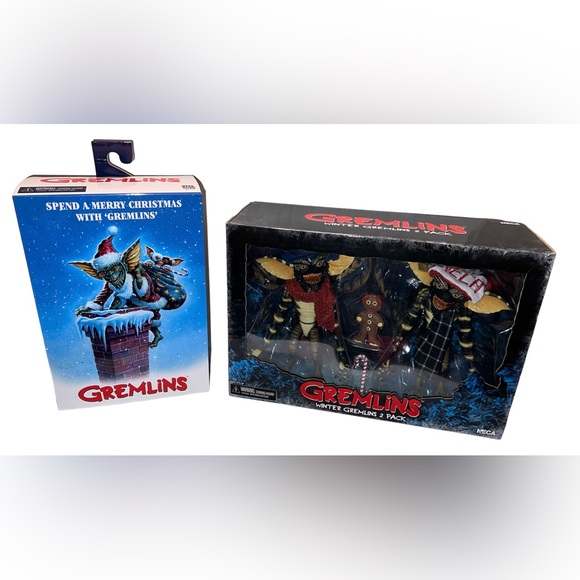 NECA Ultimate Santa Stripe & Gizmo & Winter Gremlins 2 Pack Set 1 Action Figures - Picture 1 of 15